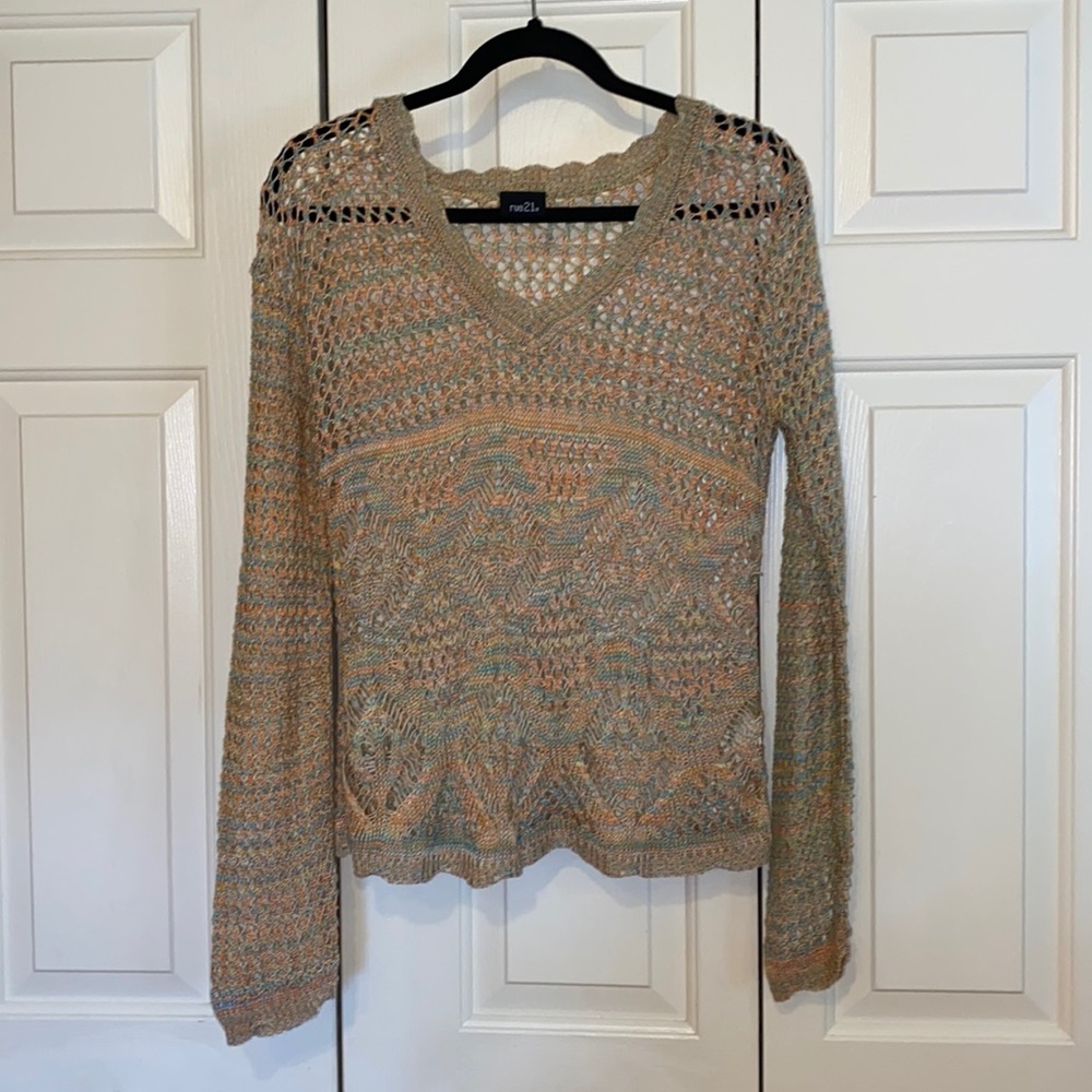 Rue 21 Multi Colored Knit Sweater